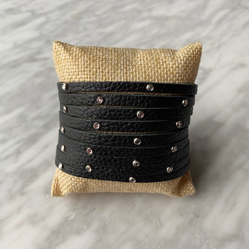 Leather wrap bracelet